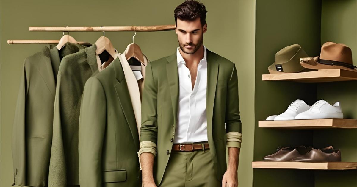 Olive Green Pants Suits